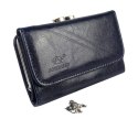 Portfel Damski Skórzany ANDRUS (PL) 14 cm Klamra Skóra Naturalna RIFD 13 x 10 x 3  [cm]
