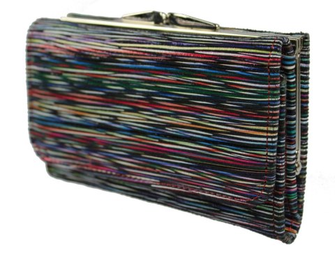 Portfel Damski Skórzany ANDRUS (PL) 14 cm Klamra Skóra Naturalna RIFD 13 x 10 x 3  [cm]