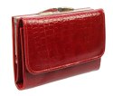 Portfel Damski Skórzany ANDRUS (PL) 14 cm Klamra Skóra Naturalna RIFD 13 x 10 x 3  [cm]