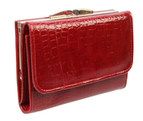 Portfel Damski Skórzany ANDRUS (PL) 14 cm Klamra Skóra Naturalna RIFD 13 x 10 x 3  [cm]