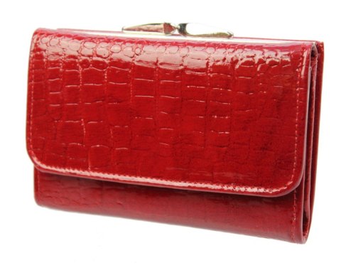 Portfel Damski Skórzany ANDRUS (PL) 14 cm Klamra Skóra Naturalna RIFD 13 x 10 x 3  [cm]