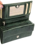 Portfel Damski Skórzany El Forest (PL) Skóra Bydlęca 856 18 RFID ZIELONY 15 x 9 x 3 [cm]