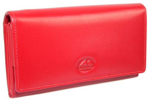 Portfel Damski Skórzany El Forest (PL) Skóra Bydlęca 856 47 RFID CZERWONY 15 x 9 x 3 [cm]
