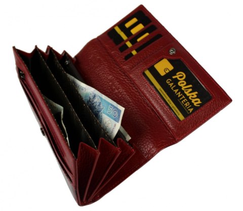 Portfel Damski Skórzany LORENTI Długi Suwak MAX Wewnątrz Skóra Naturalna Lakierowana GD27-RFID-14 9771 CZERWONY LAKIEROWANY Portfel Damski Skórzany LORENTI Długi Suwak MAX Wewnątrz Skóra Naturalna Lakierowana GD27-RFID-14 9771 CZERWONY LAKIEROWANY