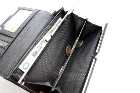 Portfel Damski Skórzany Lakierowany Jennifer Jones Długi Max Z Klamrą 5289-2 18,5 x 9,5 x 3 [cm]