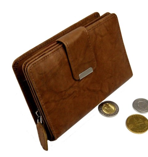 Portfel Damski Skórzany MONEY MAKER Skóra Licowa 13 cm Z Suwakiem Na Zewnątrz MM509B Portfel Damski Skórzany MONEY MAKER Skóra Licowa 13 cm Z Suwakiem Na Zewnątrz MM509B