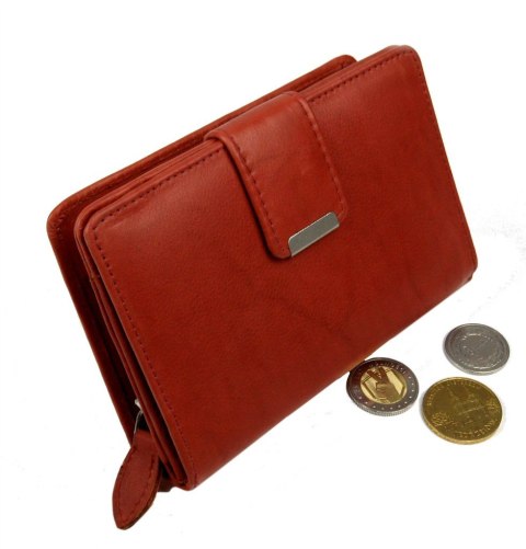 Portfel Damski Skórzany MONEY MAKER Skóra Licowa 13 cm Z Suwakiem Na Zewnątrz MM509B Portfel Damski Skórzany MONEY MAKER Skóra Licowa 13 cm Z Suwakiem Na Zewnątrz MM509B