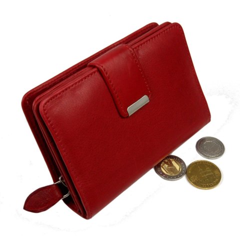 Portfel Damski Skórzany MONEY MAKER Skóra Licowa 13 cm Z Suwakiem Na Zewnątrz MM509B Portfel Damski Skórzany MONEY MAKER Skóra Licowa 13 cm Z Suwakiem Na Zewnątrz MM509B