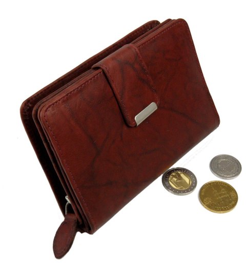 Portfel Damski Skórzany MONEY MAKER Skóra Licowa 13 cm Z Suwakiem Na Zewnątrz MM509B Portfel Damski Skórzany MONEY MAKER Skóra Licowa 13 cm Z Suwakiem Na Zewnątrz MM509B