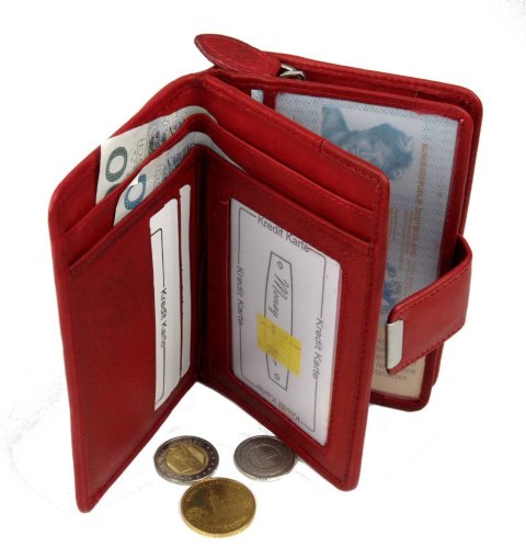 Portfel Damski Skórzany MONEY MAKER Skóra Licowa 13 cm Z Suwakiem Na Zewnątrz MM509B Portfel Damski Skórzany MONEY MAKER Skóra Licowa 13 cm Z Suwakiem Na Zewnątrz MM509B