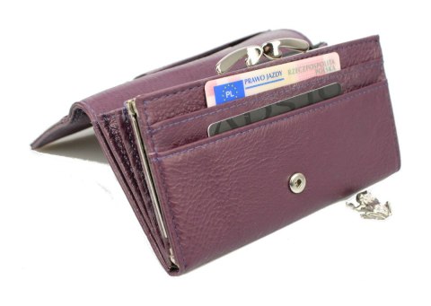 Portfel Damski Skórzany MONEY MAKER Skóra Licowa Duży Z Klamrą MM5285 15,5x9,5x3 Portfel Damski Skórzany MONEY MAKER Skóra Licowa Duży Z Klamrą MM5285 15,5x9,5x3