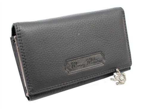 Portfel Damski Skórzany MONEY MAKER Skóra Licowa Duży Z Klamrą MM5285 15,5x9,5x3 Portfel Damski Skórzany MONEY MAKER Skóra Licowa Duży Z Klamrą MM5285 15,5x9,5x3