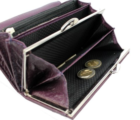 Portfel Damski Skórzany MONEY MAKER Skóra Licowa Duży Z Klamrą MM5285 15,5x9,5x3 Portfel Damski Skórzany MONEY MAKER Skóra Licowa Duży Z Klamrą MM5285 15,5x9,5x3