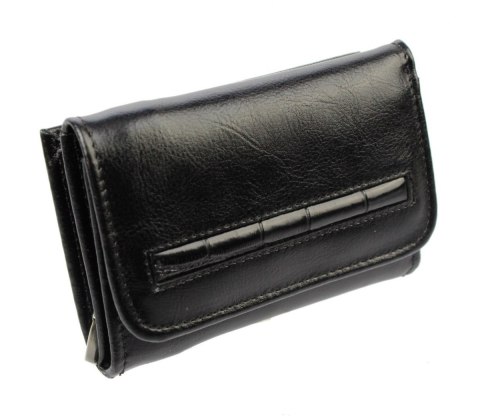 Portfel Damski Skórzany PolskaGalanteria Z Wstawką 12 cm Suwak Skóra Naturalna CZARNY KP D1208Z-WST Portfel Damski Skórzany PolskaGalanteria Z Wstawką 12 cm Suwak Skóra Naturalna CZARNY KP D1208Z-WST