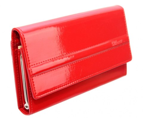 Portfel Damski WILMAR (PL) Klamra 16 cm Skóra Włoska Z Kartami P15 Ozdobna Nitka RFID Portfel Damski WILMAR (PL) Klamra 16 cm Skóra Włoska Z Kartami P15 Ozdobna Nitka RFID