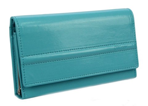 Portfel Damski WILMAR (PL) Klamra 16 cm Skóra Włoska Z Kartami P15 Ozdobna Nitka RFID Portfel Damski WILMAR (PL) Klamra 16 cm Skóra Włoska Z Kartami P15 Ozdobna Nitka RFID