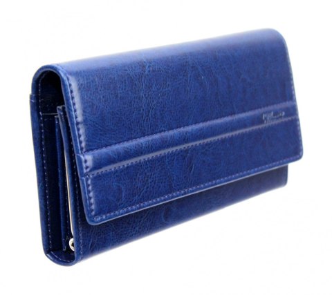 Portfel Damski WILMAR (PL) Klamra 16 cm Skóra Włoska Z Kartami P17 Ozdobna Nitka RFID Portfel Damski WILMAR (PL) Klamra 16 cm Skóra Włoska Z Kartami P17 Ozdobna Nitka RFID