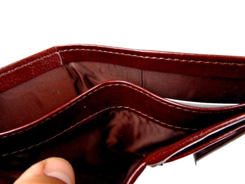 Portfel Męski ANDRUS (PL) Skóra Włoska Duży Pionowy Bez Zapięcia Jedno Skrzydełko 13 x 10 x 2,5 [cm]