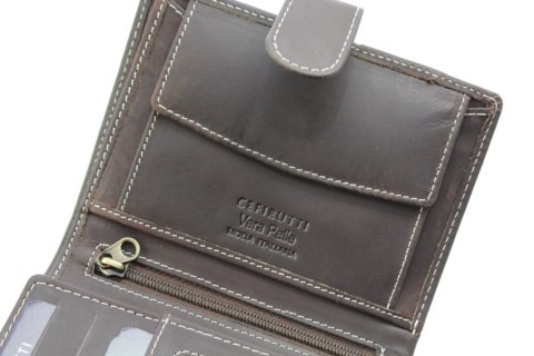 Portfel Męski Cefirutti Duży Pionowy Z Zapinką Skóra Naturalna Matowy HT 7680272-9 Portfel Męski Cefirutti Duży Pionowy Z Zapinką Skóra Naturalna Matowy HT 7680272-9