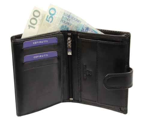 Portfel Męski Cefirutti Duży Pionowy Z Zapinką Skóra Naturalna RFID 7680278-9 RF Portfel Męski Cefirutti Duży Pionowy Z Zapinką Skóra Naturalna RFID 7680278-9 RF