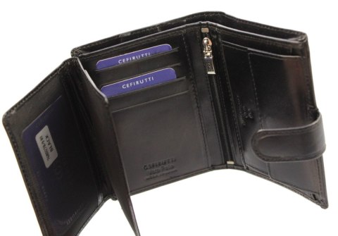 Portfel Męski Cefirutti Duży Pionowy Z Zapinką Skóra Naturalna RFID 7680278-9 RF Portfel Męski Cefirutti Duży Pionowy Z Zapinką Skóra Naturalna RFID 7680278-9 RF