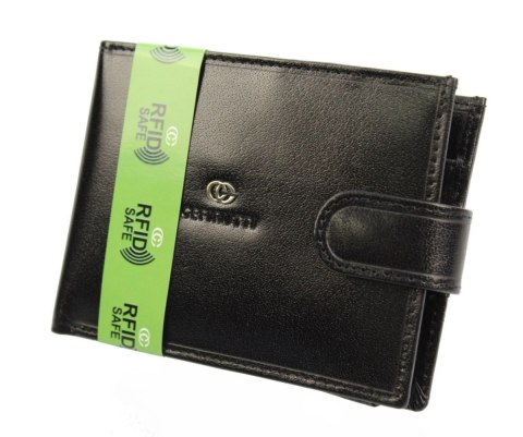 Portfel Męski Cefirutti Duży Poziomy Z Zapinką Skóra Naturalna RFID 7870 RF Portfel Męski Cefirutti Duży Poziomy Z Zapinką Skóra Naturalna RFID 7870 RF