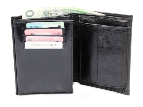Portfel Męski PolskaGalanteria Skóra Naturalna Duży Pionowy Bez Zapięcia Dwa Skrzydełka Duża Kieszeń Na Bilon RFID KP852 Portfel Męski PolskaGalanteria Skóra Naturalna Duży Pionowy Bez Zapięcia Dwa Skrzydełka Duża Kieszeń Na Bilon RFID KP852
