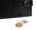 Portfel Męski Skórzany ANDRUS (PL) Skóra Licowa Duży Poziomy Z Zapięciem Jedno Skrzydełko Do Góry RFID 13 x 10 x 2,5 [cm]
