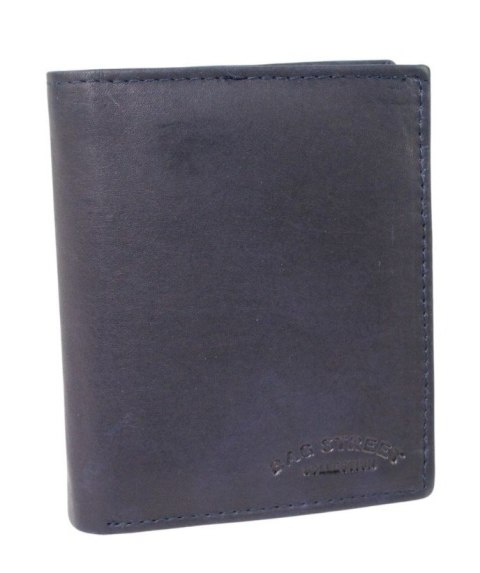 Portfel Męski Skórzany BAG STREET Skóra Naturalna Duży Pionowy Bez Zapięcia Dwa Skrzydełka 562 C 12,5 x 10 x 2,5 [cm]