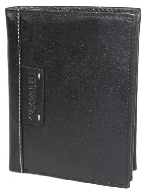 Portfel Męski Skórzany Cavaldi Skóra Licowa Duży Pionowy Bez Zapięcia N4 - RFID CZARNY Portfel Męski Skórzany Cavaldi Skóra Licowa Duży Pionowy Bez Zapięcia N4 - RFID CZARNY