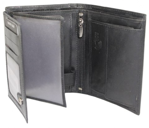 Portfel Męski Skórzany Cavaldi Skóra Licowa Duży Pionowy Bez Zapięcia N4 - RFID CZARNY Portfel Męski Skórzany Cavaldi Skóra Licowa Duży Pionowy Bez Zapięcia N4 - RFID CZARNY