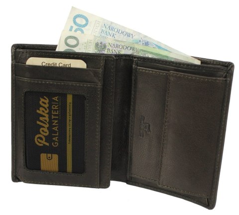 Portfel Męski Skórzany EL FORREST Skóra Bydlęca Duży Pionowy Bez Zapięcia Jedno Skrzydełko RFID 861 R 19 13,5 x 10 x 2,5 cm Portfel Męski Skórzany EL FORREST Skóra Bydlęca Duży Pionowy Bez Zapięcia Jedno Skrzydełko RFID 861 R 19 13,5 x 10 x 2,5 cm