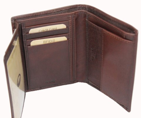 Portfel Męski Skórzany EL FORREST Skóra Bydlęca Duży Pionowy Bez Zapięcia Jedno Skrzydełko RFID 861 R 22 13,5 x 10 x 2,5 cm Portfel Męski Skórzany EL FORREST Skóra Bydlęca Duży Pionowy Bez Zapięcia Jedno Skrzydełko RFID 861 R 22 13,5 x 10 x 2,5 cm