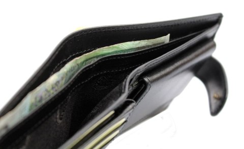 Portfel Męski Skórzany EL FORREST Średni Poziomy Z Zapięciem Z Wyciąganą Wkładką CZARNY RIFD 875 67 12 x 10 xm 3,5 [cm]