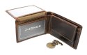 Portfel Męski Skórzany JENNIFER JONES Skóra Licowa Mały Poziomy Bez Zapięcia Jedno Skrzydełko Do Góry 5562 RFID 10 x 6,5 x 1,5
