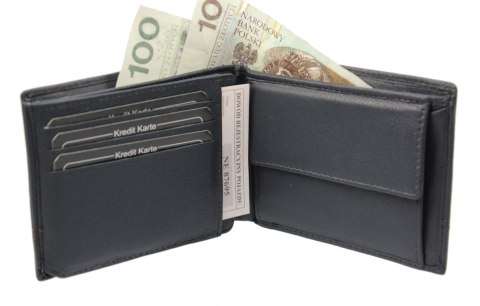 Portfel Męski Skórzany Jennifer Jones Skóra Licowa Poziomy Bez Zapinki 5316 RFID Portfel Męski Skórzany Jennifer Jones Skóra Licowa Poziomy Bez Zapinki 5316 RFID