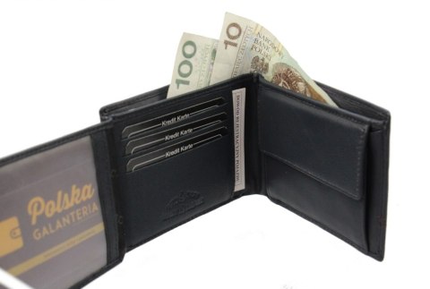 Portfel Męski Skórzany Jennifer Jones Skóra Licowa Poziomy Bez Zapinki 5316 RFID Portfel Męski Skórzany Jennifer Jones Skóra Licowa Poziomy Bez Zapinki 5316 RFID