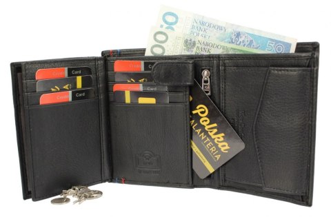 Portfel Męski Skórzany PIERRE CARDIN Skóra Licowa Duży Pionowy Bez Zapięcia Dwa Skrzydełka Z Zapinką Wewnątrz RFID TILAK 09 326 Portfel Męski Skórzany PIERRE CARDIN Skóra Licowa Duży Pionowy Bez Zapięcia Dwa Skrzydełka Z Zapinką Wewnątrz RFID TILAK 09 326