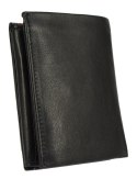 Portfel Męski Skórzany PIERRE CARDIN Skóra Licowa Duży Pionowy Bez Zapięcia Dwa Skrzydełka Z Zapinką Wewnątrz RFID TILAK 09 326
