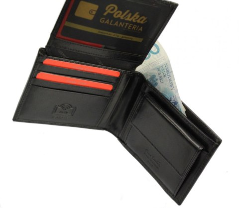 Portfel Męski Skórzany PIERRE CARDIN Skóra Licowa Duży Poziomy Bez Zapięcia Ze Skrzydełkiem Do Góry YS507.1 8806 Portfel Męski Skórzany PIERRE CARDIN Skóra Licowa Duży Poziomy Bez Zapięcia Ze Skrzydełkiem Do Góry YS507.1 8806