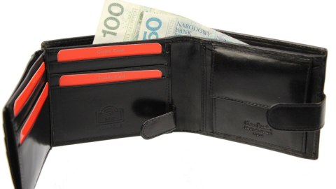 Portfel Męski Skórzany PIERRE CARDIN Skóra Licowa Duży Poziomy Z Zapinką Dwa Skrzydełka 324A Portfel Męski Skórzany PIERRE CARDIN Skóra Licowa Duży Poziomy Z Zapinką Dwa Skrzydełka 324A