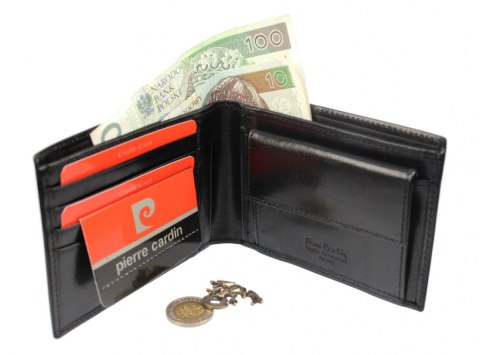 Portfel Męski Skórzany Pierre Cardin Skóra Licowa Poziomy Bez Zapięcia YS507.1 8805 Portfel Męski Skórzany Pierre Cardin Skóra Licowa Poziomy Bez Zapięcia YS507.1 8805
