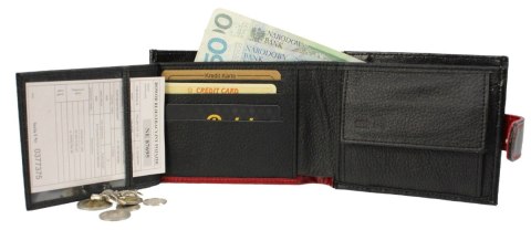 Portfel Męski Skórzany PolskaGalanteria Skóra Licowa Duży Poziomy Z Zapięciem Jedno Skrzydełko SKL V/1 Portfel Męski Skórzany PolskaGalanteria Skóra Licowa Duży Poziomy Z Zapięciem Jedno Skrzydełko SKL V/1