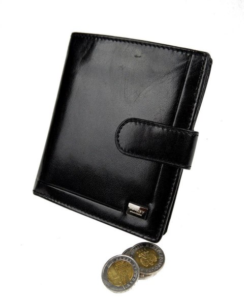 Portfel Męski Skórzany ROVICKY Skóra Licowa Duży Pionowy Kwadrat Z Zapięciem Jedno Skrzydełko 106L-BAR RFID SECURE Portfel Męski Skórzany ROVICKY Skóra Licowa Duży Pionowy Kwadrat Z Zapięciem Jedno Skrzydełko 106L-BAR RFID SECURE