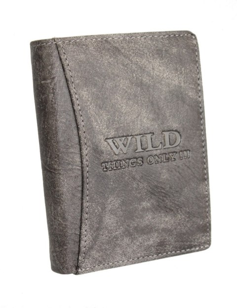 Portfel Męski Skórzany WILD Skóra Licowa Duży Pionowy Bez Zapięcia RIFD WI5500 12,5 x 9,5 x 2,5 [cm Portfel Męski Skórzany WILD Skóra Licowa Duży Pionowy Bez Zapięcia RIFD WI5500 12,5 x 9,5 x 2,5 [cm