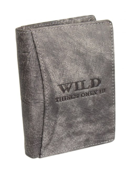 Portfel Męski Skórzany WILD Skóra Licowa Duży Pionowy Bez Zapięcia RIFD WI5500 12,5 x 9,5 x 2,5 [cm Portfel Męski Skórzany WILD Skóra Licowa Duży Pionowy Bez Zapięcia RIFD WI5500 12,5 x 9,5 x 2,5 [cm