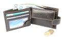 Portfel Męski WILD Skóra Licowa Mały Poziomy Z Zapięciem RFID 5504-1 11.5 x 8.5 x 2 [cm]