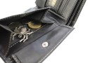 Portfel Męski WILD Skóra Licowa Mały Poziomy Z Zapięciem RFID 5504-1 11.5 x 8.5 x 2 [cm]