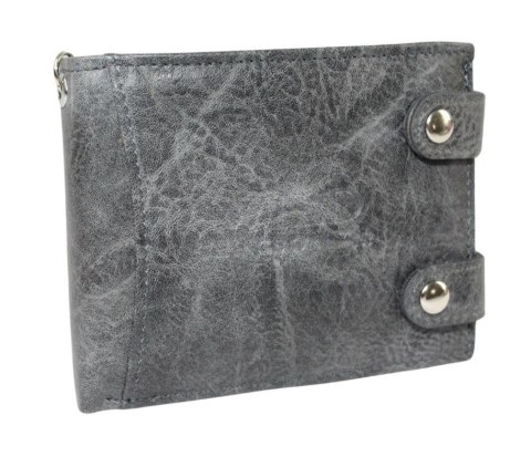 Portfel Męski WILD e-skóra Duży Poziomy Z Zapięciem Podwójnym I Łańcuszkiem WI1140 12,5 x 10 x 2,5 [cm]