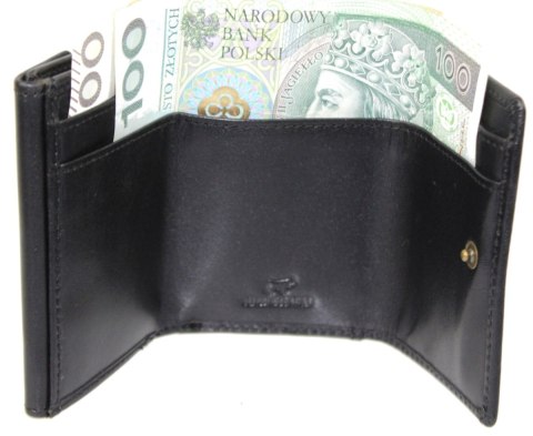 Portfelik Uniwersalny Mała Sakieweczka Skórzana MARS II Forrest (PL) 855 67 El CZARNY Skóra Naturalna 9,5 x 8 x 2 [cm]